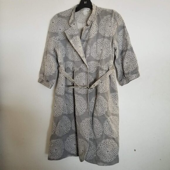 Vivienne Tam Floral Print Belted Light Weight Coat - Picture 13 of 13